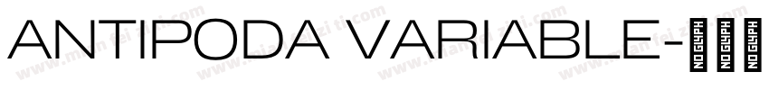 ANTIPODA VARIABLE字体转换